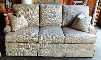 King Hickory Chatham - Sock Arm, Skirted - You Choose the Fabric or Leather