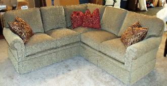King Hickory Brighton Sectional - Panel Arm and Skirt - You Choose the Fabric