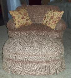 Broyhill McKinney Chair x 2 and Ottoman