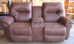 Best - Boyd Reclining Loveseat with Console