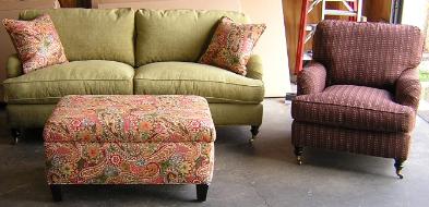 Robin Bruce - Brooke Sofa and Chair - Hess Storage Ottoman - YOU Choose the Fabric