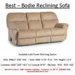Best Bodie Reclining Sofa