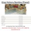 King Hickory Bentley Sectional Panel Arm and Skirt