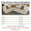 King Hickory Henson Sectional- English and Arm Skirt