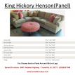 King Hickory Henson Sectional Panel Arm Turned Leg