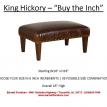 King Hickory "Buy the Inch" Rectangular Ottoman with Modern Leg