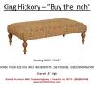 King Hickory "Buy the Inch" Rectangular Ottoman with Turned Leg