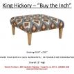 King Hickory "Buy the Inch" Square Ottoman Modern Leg