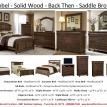 Mobel Solid Wood Bedroom Furniture - Back Then Saddle Brown