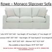 Rowe Monaco Slipcover Sofa