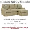 Rowe Nantucket Slipcover Sofa with Chaise Accessory
