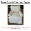 Rowe Sophie Slipcover Swivel Chair
